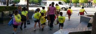 Guadarrama contra el sedentarismo con Metropie, Al cole andando