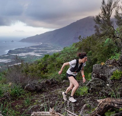 Maude Mathys, vencedora en la Maratón del Meridiano de El Hierro