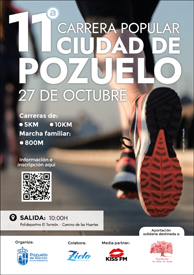 El 27 de octubre se celebrará la Carrera Popular Ciudad de Pozuelo